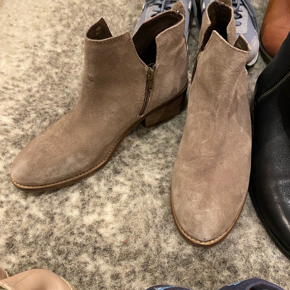 Diba True Taupe booties